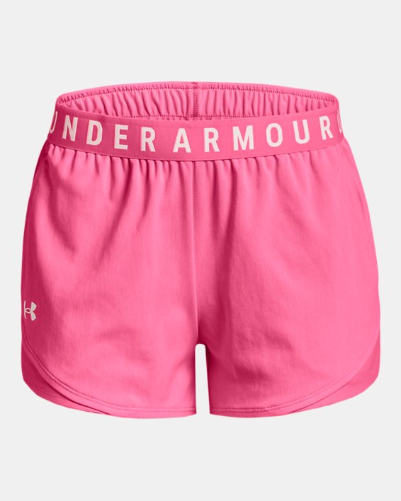 Women's UA Play Up Shorts 3.0 Twist, Pink, pdpMainDesktop image number 4